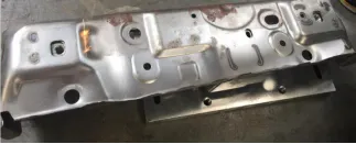 Laser derusting of car seats